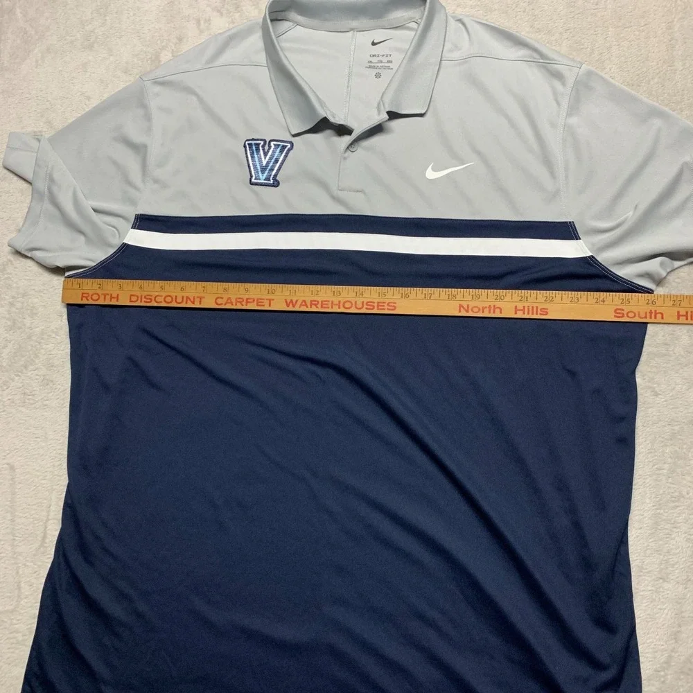 Nike‎ Dri-FIT Villanova University Wildcats Polo Shirt Mens XXL 2XL NCAA College